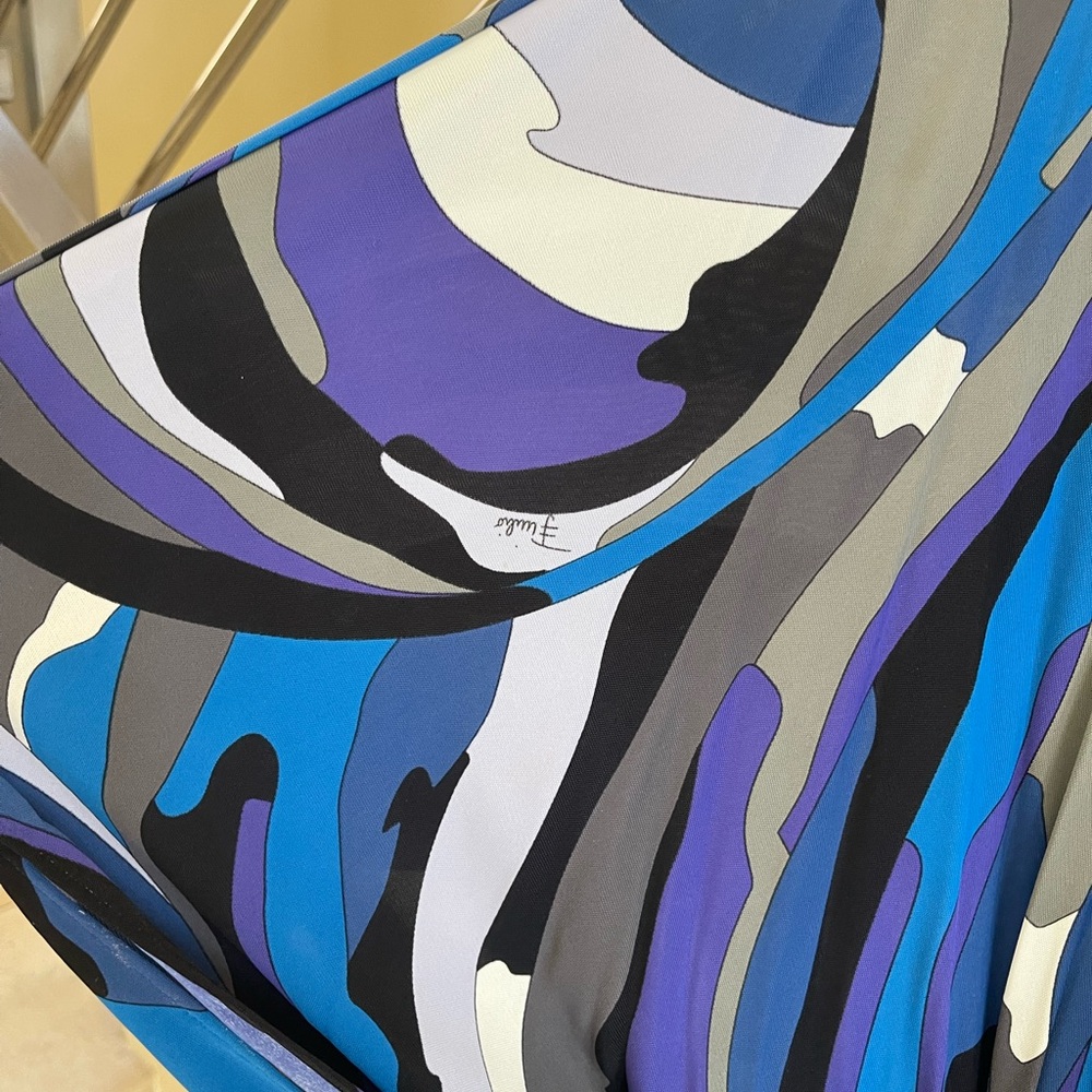 Vintage Emilio Pucci Multicolor Patterned Dress/Top - Picture 5 of 12